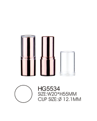 1-2g Mini Size Gold Lipstick Tube Case Empty Lipstick Containers Transparent Cap 12.1mm Inner Cup