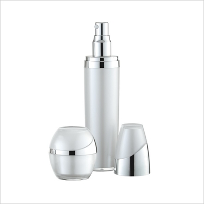 Plastic Acrylic Lotion Pump Containers Recyclable Empty Lotion Packaging