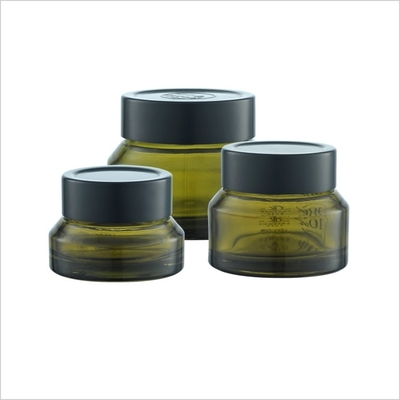 Cream Cosmetic Glass Bottle 15ml 30ml 50ml Glass Cream Jars Cosmetics For Skincare