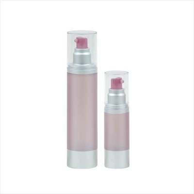 15ml 30ml 50ml 60ml 80ml 100ml 120ml Plastic Airless Bottle with Aluminum Collar and Base cosmetic lotion bottlesse