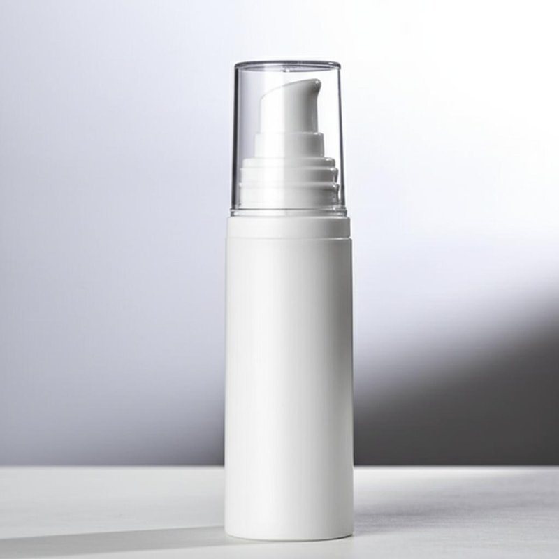 Silk Screen Printing Cosmetic Airless Bottle with Customized Labeling and Multi-Functional Pump Options